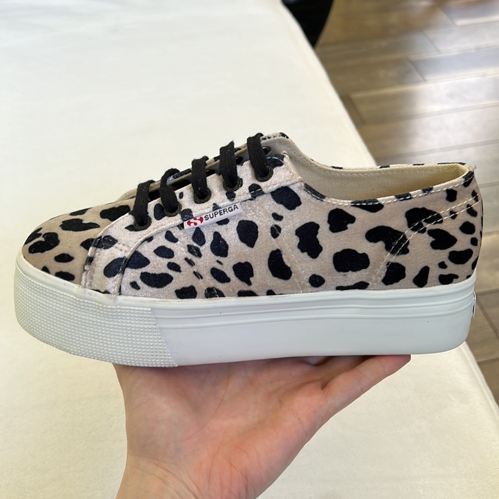 Superga Velvet Dalmatian Platform Sneakers (EU 38/Women’s 7.5–8) – Y2K/ 90s Vibe - Picture 11 of 11